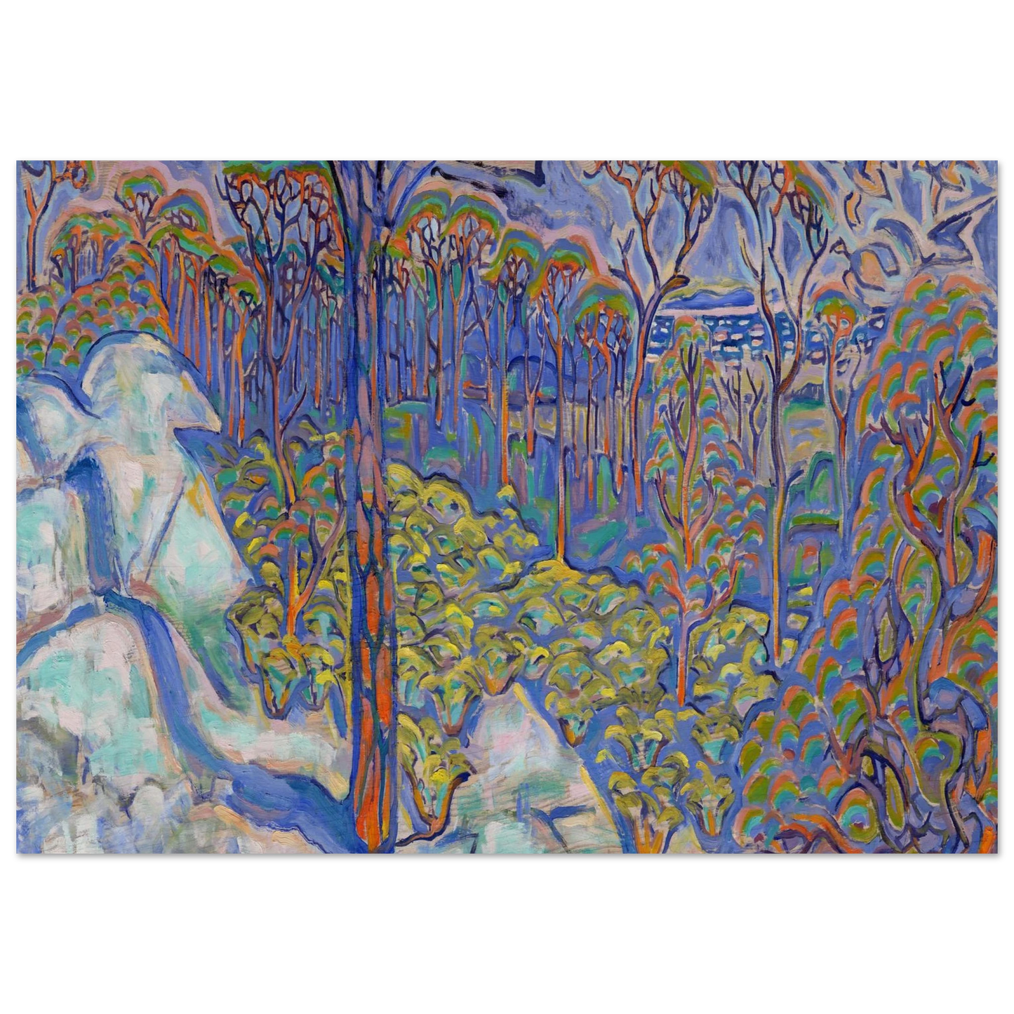 Walter Inglis Anderson - Walter Anderson Wall art - 45x60 cm / 18x24 inches - Premium Wooden Framed Poster With Fine Art Paper-canvas - Wood frame