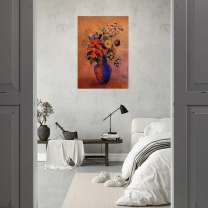 VASE OF FLOWERS 1 - Odilon Redon Brushed Aluminum Print - 70x100 cm / 28x40 inches | Odilon Redon Aluminum Print | Odilon Redon Prints