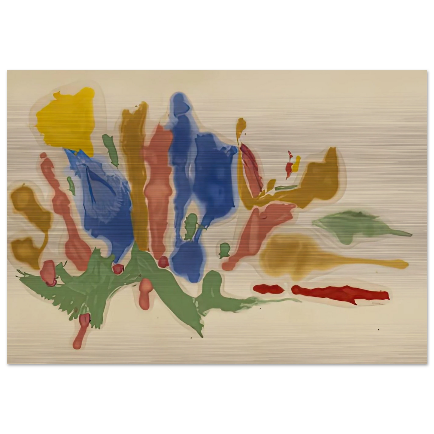Cool Summer, 1962- - Helen Frankenthaler Brushed Aluminum Print - 70x100 cm / 28x40 inches | Helen Frankenthaler Aluminum Print | Helen Frankenthaler Prints