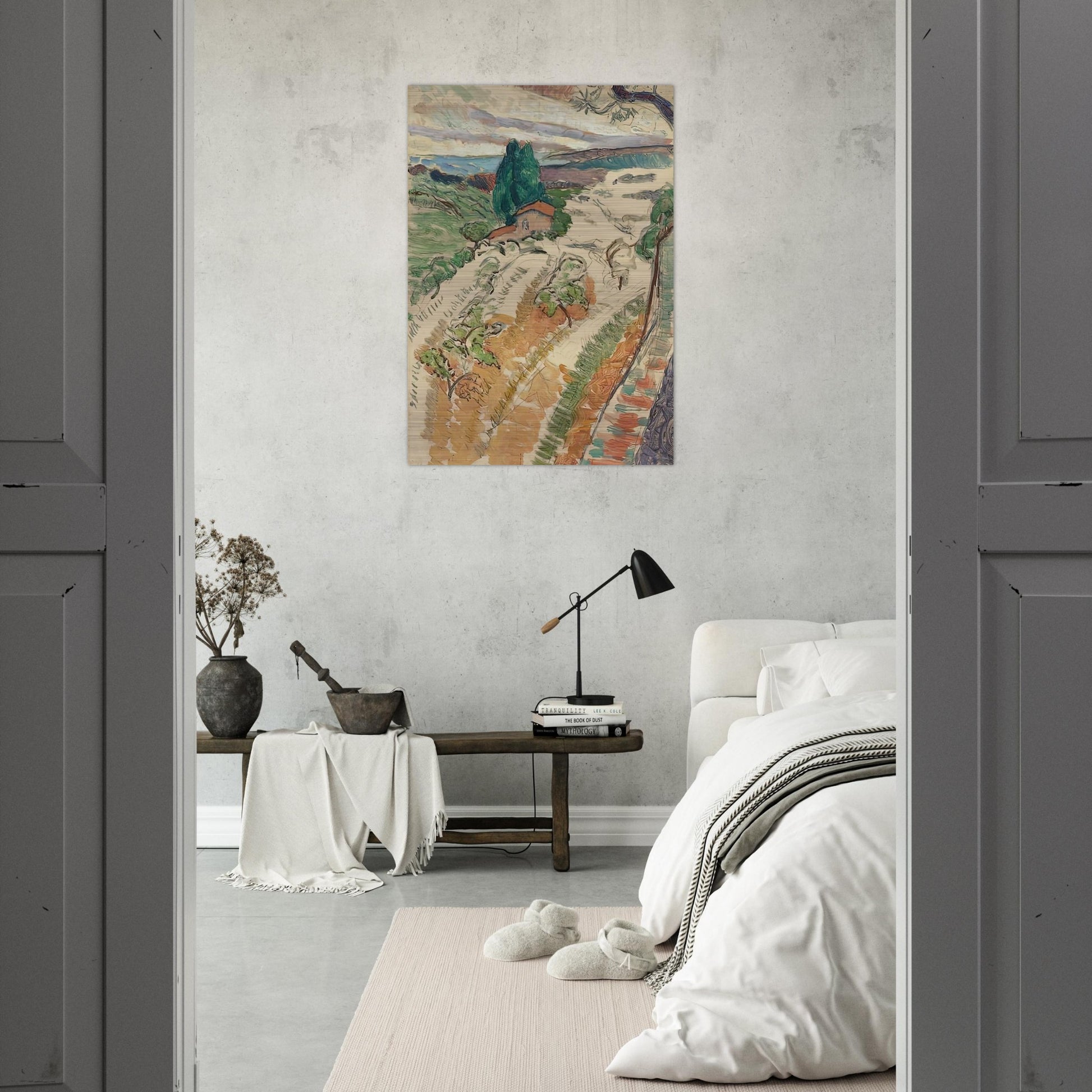 PAYSAGE ST TROPEZ 1904 - Henri Matisse Brushed Aluminum Print - 70x100 cm / 28x40 inches | Henri Matisse Aluminum Print | Henri Matisse Prints