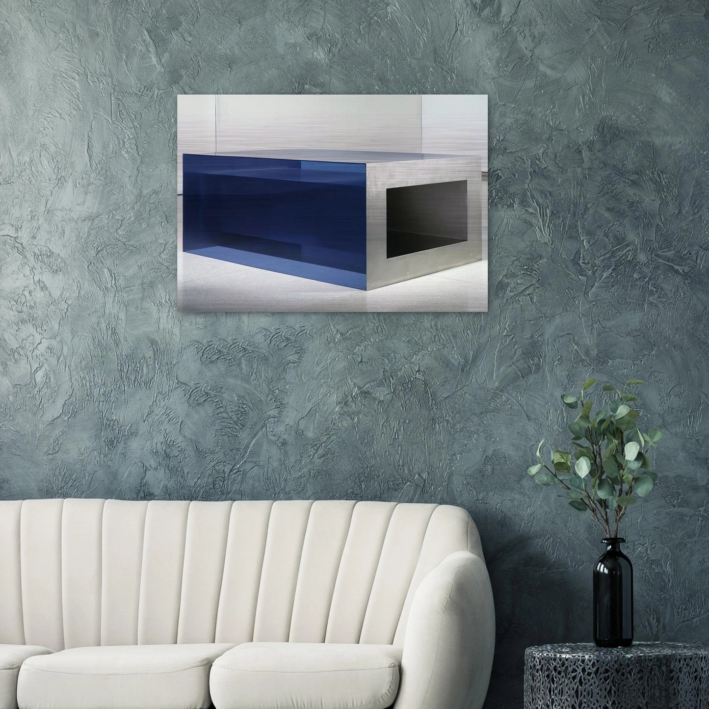 Untitled - 1968 - Donald Judd Brushed Aluminum Print - 70x100 cm / 28x40 inches | Donald Judd Aluminum Print | Donald Judd Prints