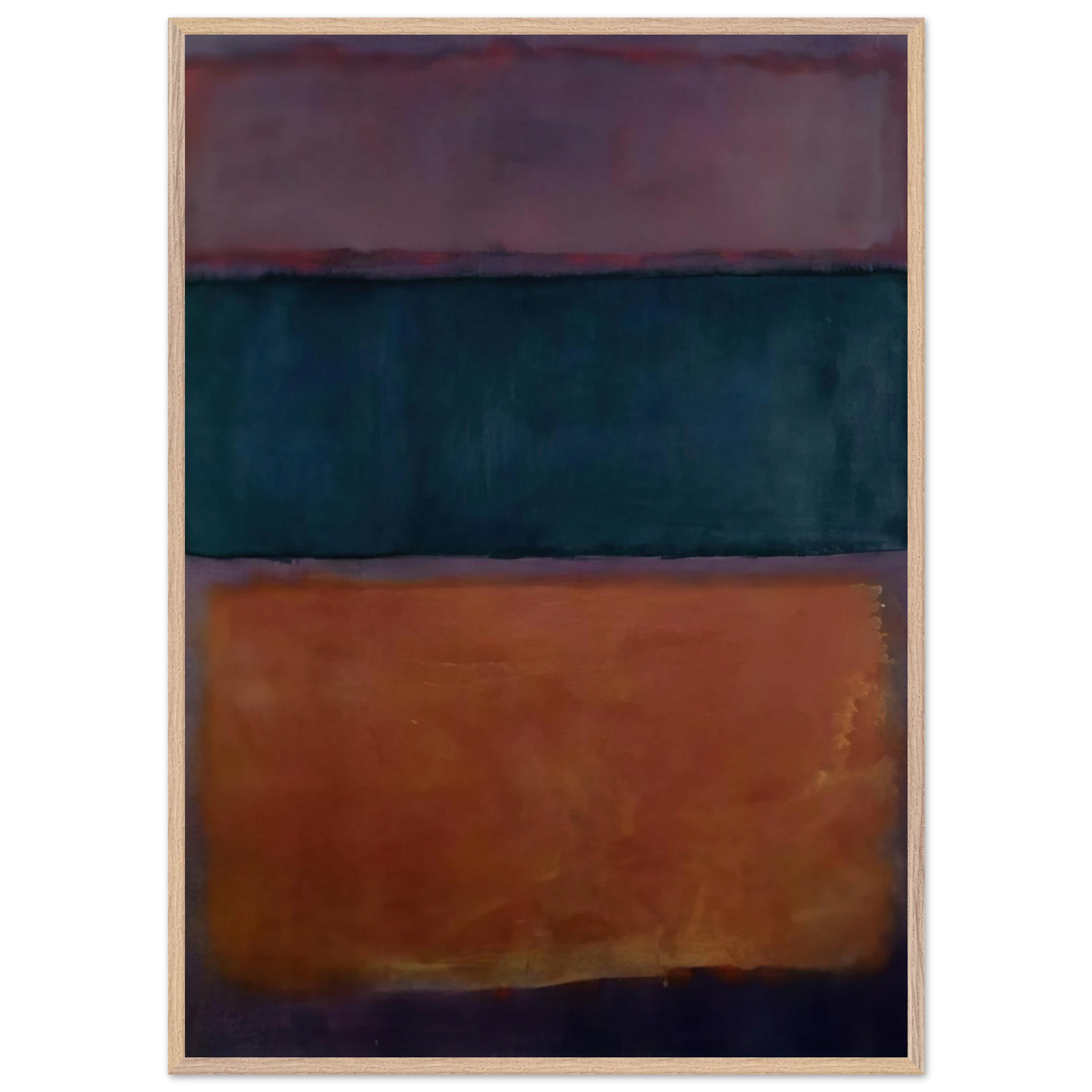 Helen Frankenthaler - Untitled - 1963 Wall art - 30x45 cm / 12x18 inches - Premium Wooden Framed Poster With Fine Art Paper-canvas - Wood frame