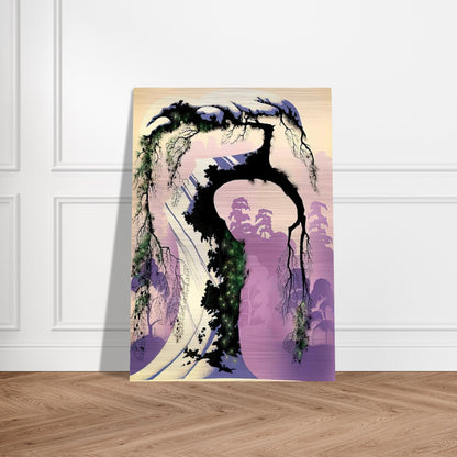 Norway Pine - Eyvind Earle Brushed Aluminum Print - 70x100 cm / 28x40 inches | Eyvind Earle Aluminum Print | Eyvind Earle Prints