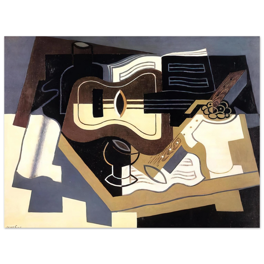 Juan Gris - GUITAR AND CLARINET 1920  75x100 cm / 30x40inches Fine Art Poster