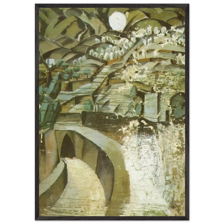 LA JORNETA - Salvador Dali 70x100 cm / 28x40 inches Framed Art Print – Black Wooden Frame
