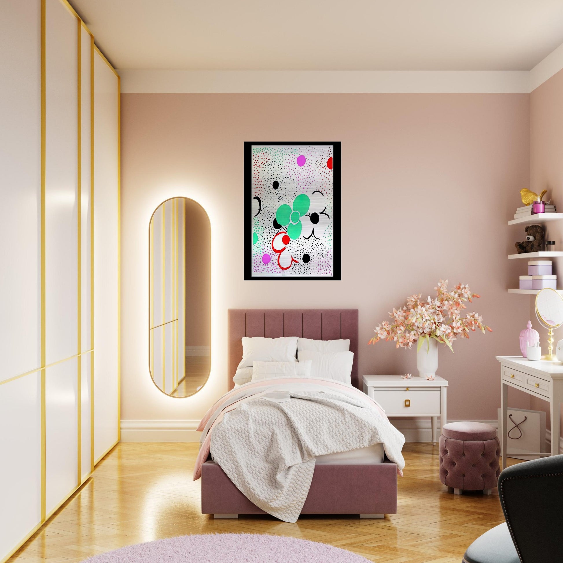 COMPOSITION - Sonia Delaunay Brushed Aluminum Print - 70x100 cm / 28x40 inches | Sonia Delaunay Aluminum Print | Sonia Delaunay Prints