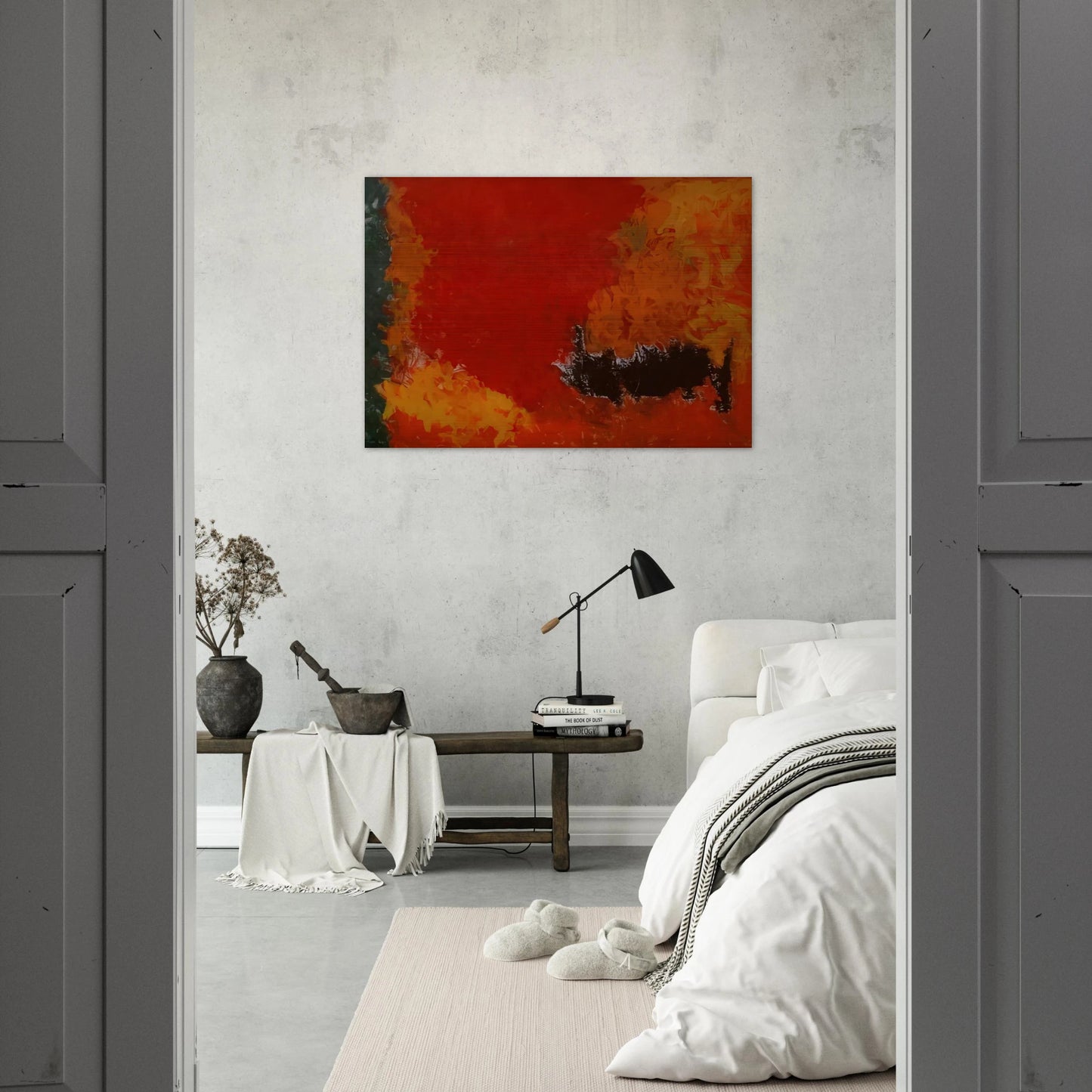 Reward #2 - 1960 - Theodoros Stamos Brushed Aluminum Print - 70x100 cm / 28x40 inches | Theodoros Stamos Aluminum Print | Theodoros Stamos Prints