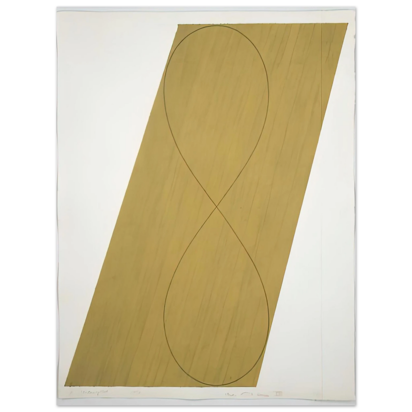Robert Mangold - STUDY ATTIC SERIES VIII 1990  75x100 cm / 30x40inches Fine Art Poster