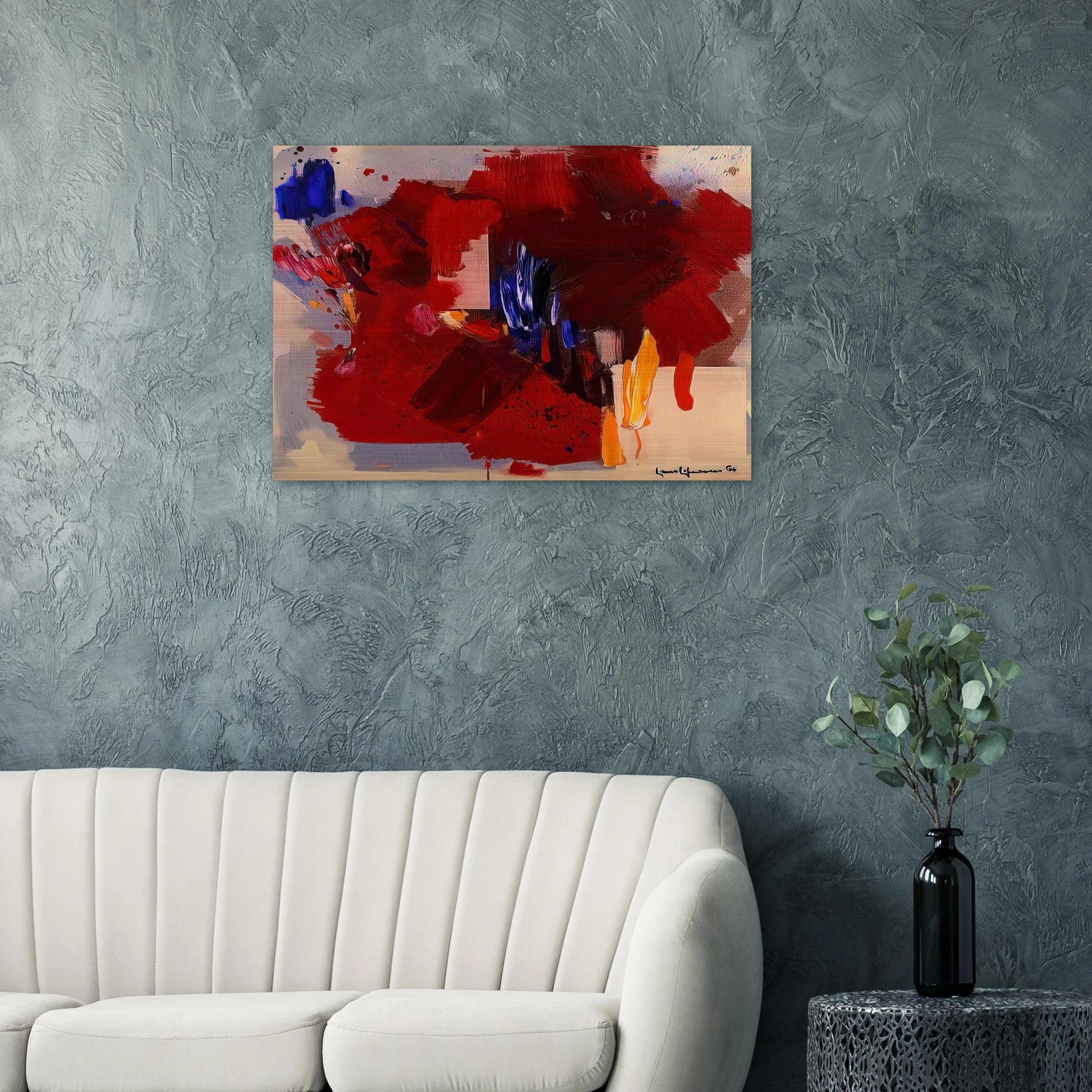 The Clash - Hans Hofmann Brushed Aluminum Print - 70x100 cm / 28x40 inches | Hans Hofmann Aluminum Print | Hans Hofmann Prints