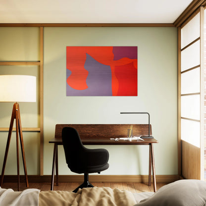 Passage-‚rosion - Fernand Leduc Brushed Aluminum Print - 70x100 cm / 28x40 inches | Fernand Leduc Aluminum Print | Fernand Leduc Prints