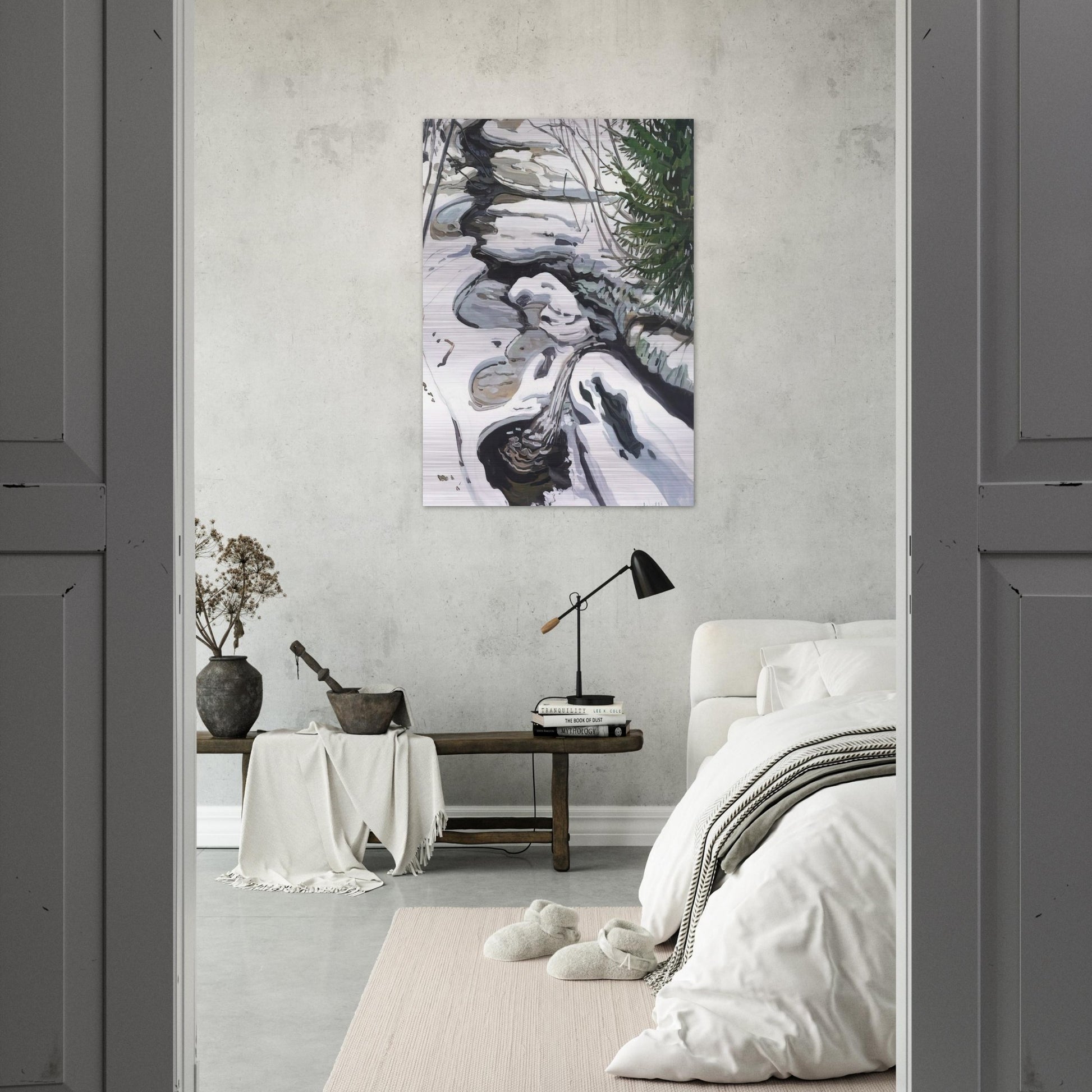 Study for Head of Passagassawaukeg - 1992 - Neil Welliver Brushed Aluminum Print - 70x100 cm / 28x40 inches | Neil Welliver Aluminum Print | Neil Welliver Prints