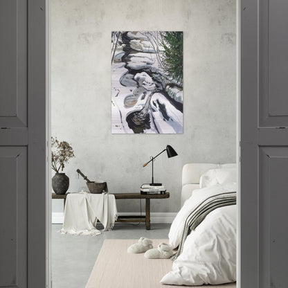 Study for Head of Passagassawaukeg - 1992 - Neil Welliver Brushed Aluminum Print - 70x100 cm / 28x40 inches | Neil Welliver Aluminum Print | Neil Welliver Prints