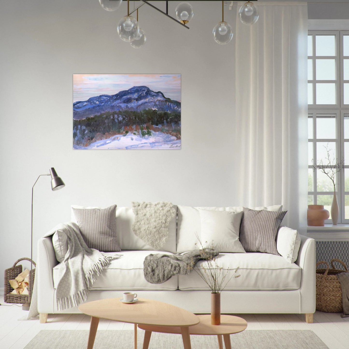 Mount Kolsaas - claude monet Brushed Aluminum Print - 70x100 cm / 28x40 inches | claude monet Aluminum Print | claude monet Prints