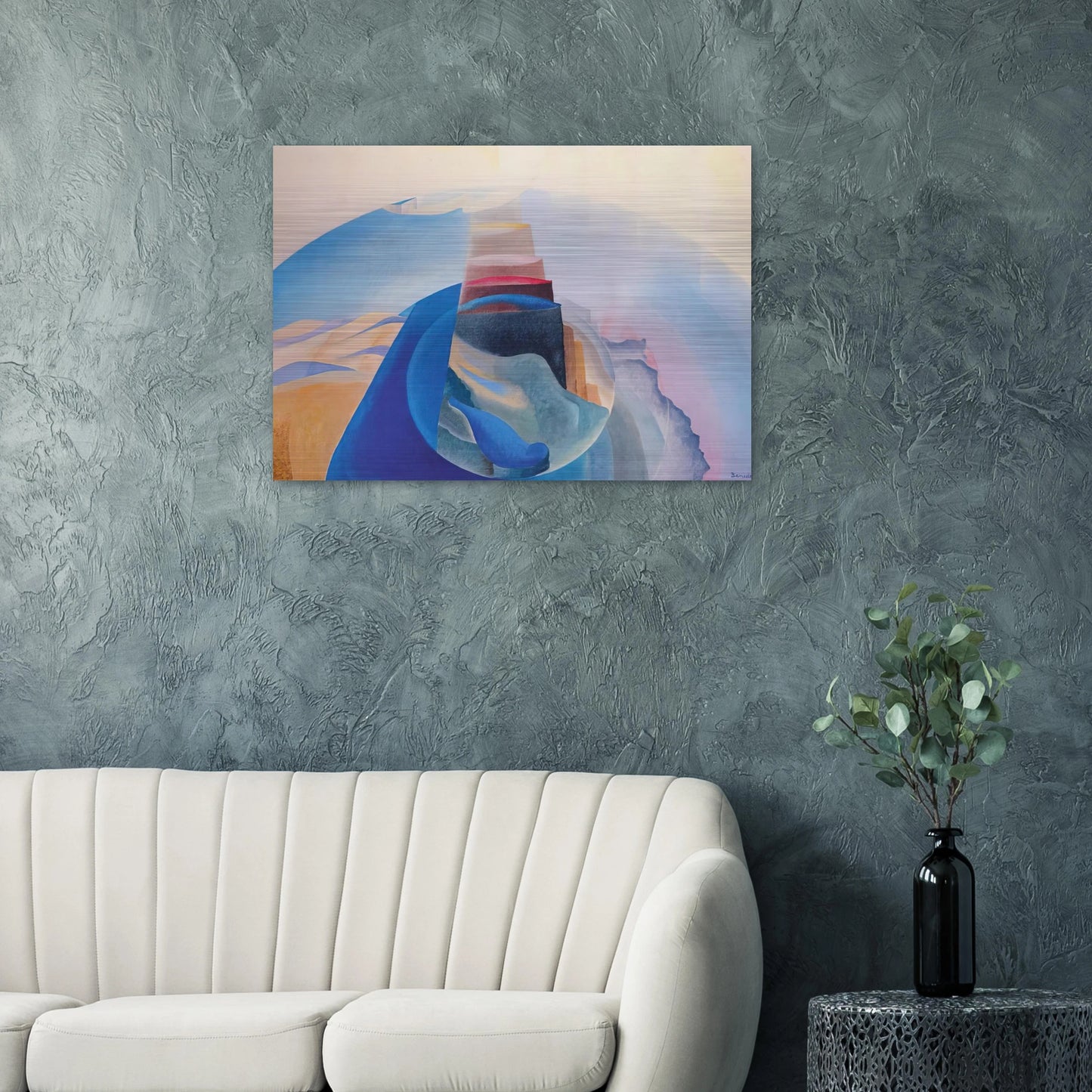 Mount Tabor - 1936 - Benedetta Cappa Brushed Aluminum Print - 70x100 cm / 28x40 inches | Benedetta Cappa Aluminum Print | Benedetta Cappa Prints