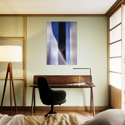 Blue 2 - Georgia O'Keeffe Brushed Aluminum Print - 70x100 cm / 28x40 inches | Georgia O'Keeffe Aluminum Print | Georgia O'Keeffe Prints