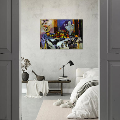 BLUE STILL LIFE - Henri Matisse Brushed Aluminum Print - 70x100 cm / 28x40 inches | Henri Matisse Aluminum Print | Henri Matisse Prints