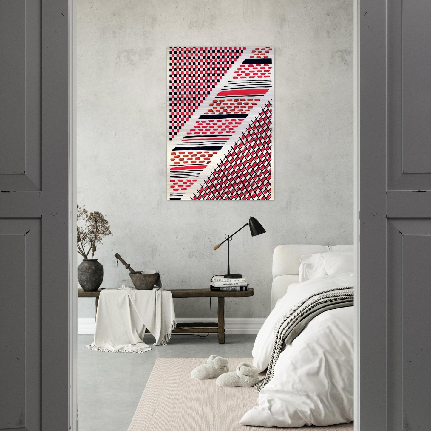 COMPOSITION 13 - Sonia Delaunay Brushed Aluminum Print - 70x100 cm / 28x40 inches | Sonia Delaunay Aluminum Print | Sonia Delaunay Prints