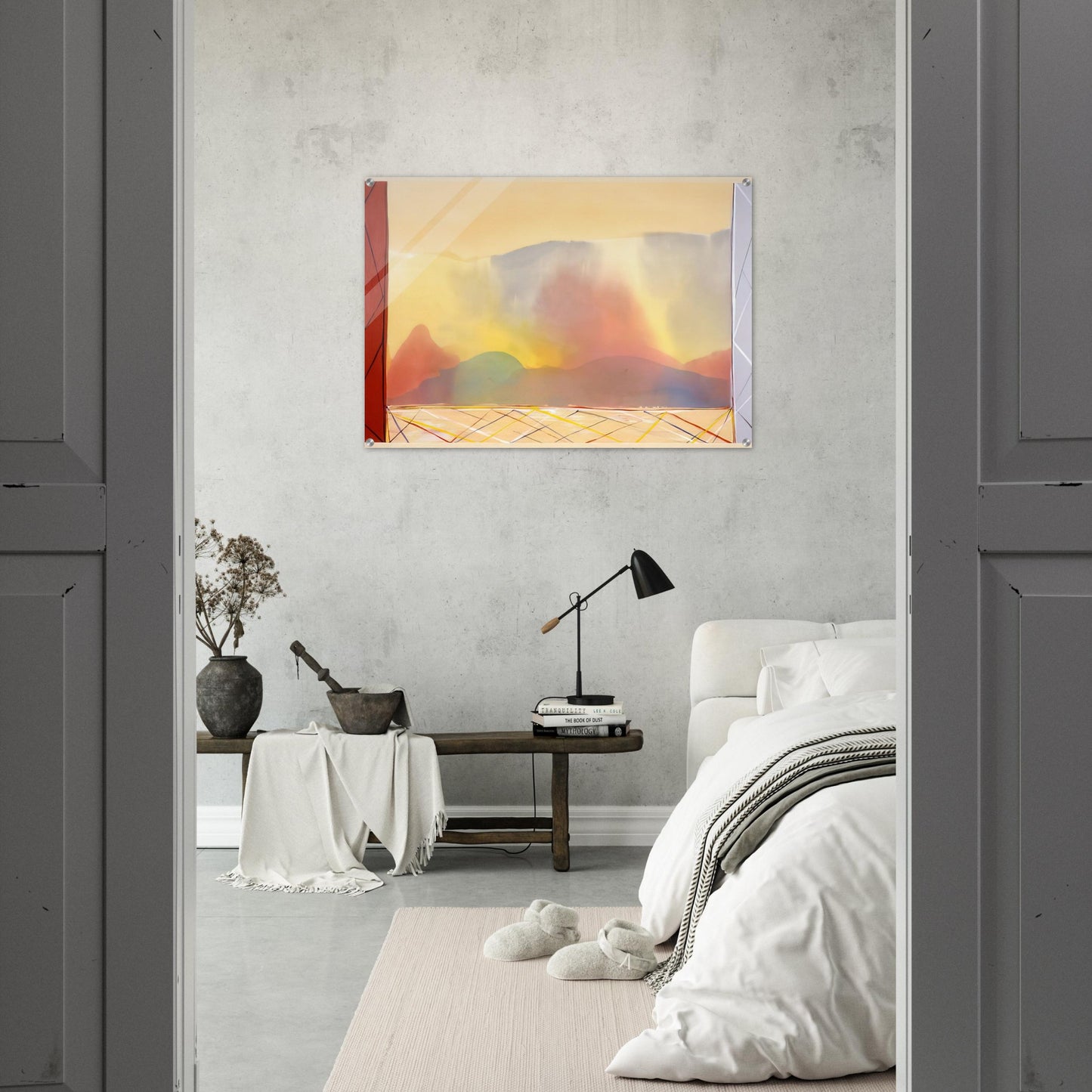 Sun In The East - 1988 - Ronnie Landfield Acrylic Print - 70x100 cm / 28x40″ inches
