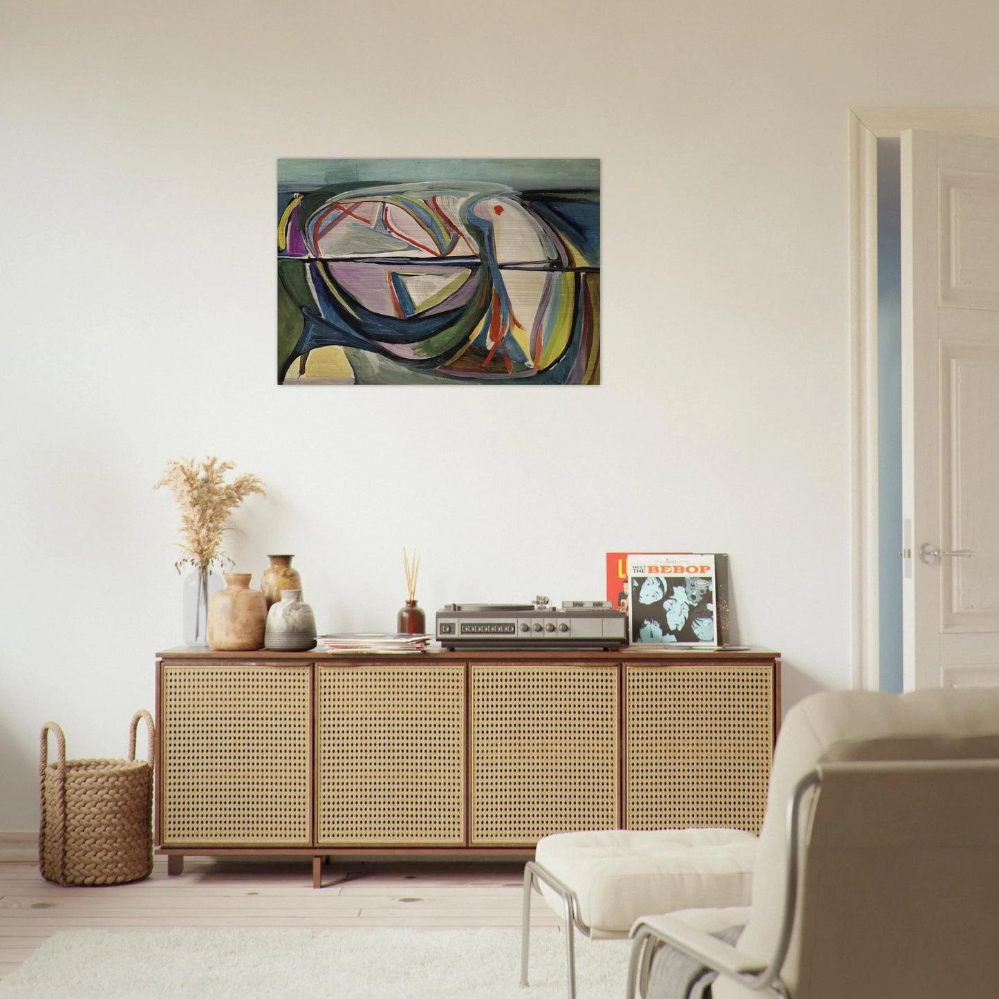 Untitled - 1948 - Bram van Velde Brushed Aluminum Print - 70x100 cm / 28x40 inches | Bram van Velde Aluminum Print | Bram van Velde Prints