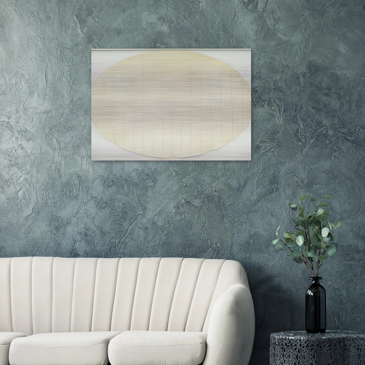 Eagle Turquoise 7H#4 - 1966 - Robert Ryman Brushed Aluminum Print - 70x100 cm / 28x40 inches | Robert Ryman Aluminum Print | Robert Ryman Prints