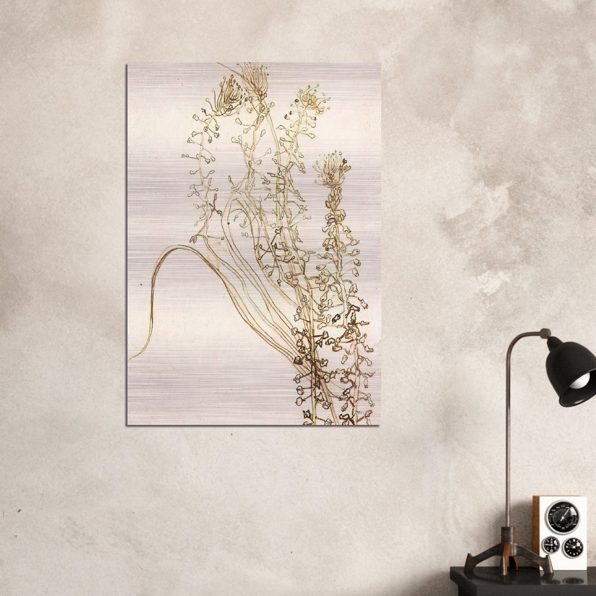 Blossoming Branches - Vincent van Gogh Brushed Aluminum Print - 70x100 cm / 28x40 inches | Vincent van Gogh Aluminum Print | Vincent van Gogh Prints