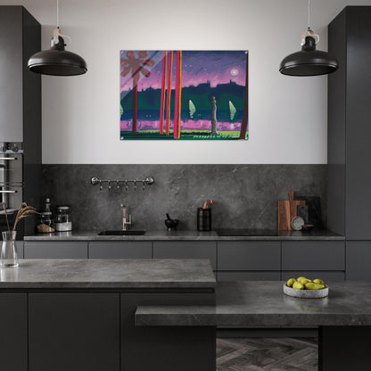 Suave Como La Noche - 1982 - Carlos Almaraz Acrylic Print - 70x100 cm / 28x40″ inches