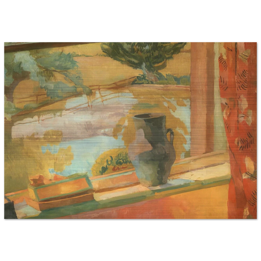 VIEW OF THE POND AT CHARLESTON 1919 - Vanessa Bell Brushed Aluminum Print - 70x100 cm / 28x40 inches | Vanessa Bell Aluminum Print | Vanessa Bell Prints