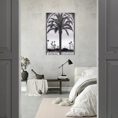 PALM TREE 1 - MC Escher Brushed Aluminum Print - 70x100 cm / 28x40 inches | MC Escher Aluminum Print | MC Escher Prints