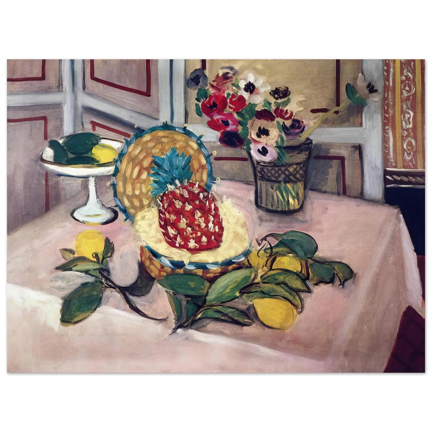 Henri Matisse - STILL LIFE WITH PINEAPPLES 1  75x100 cm / 30x40inches Fine Art Poster