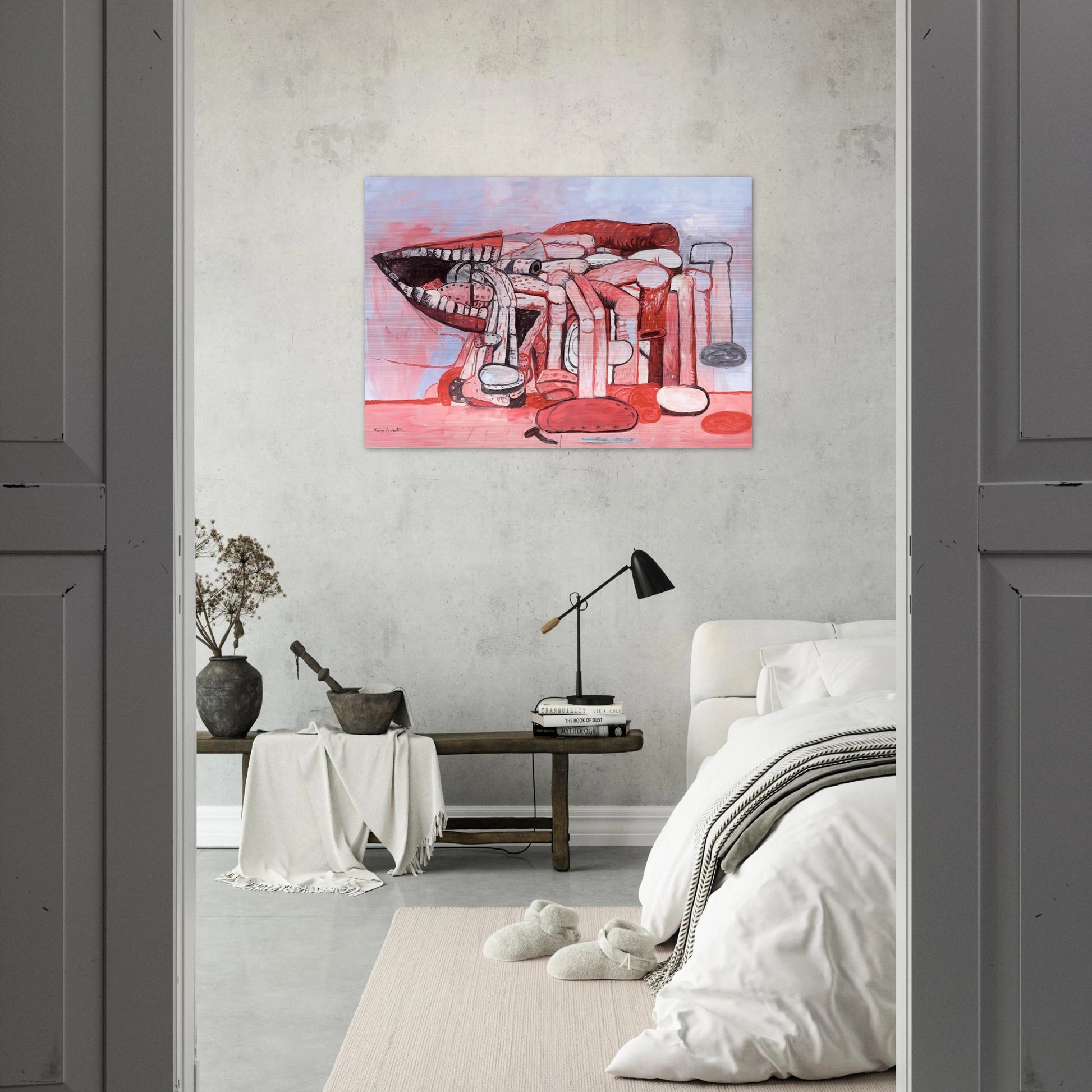 PAINTER S FORMS NO 2 1978 - Philip Guston Brushed Aluminum Print - 70x100 cm / 28x40 inches | Philip Guston Aluminum Print | Philip Guston Prints