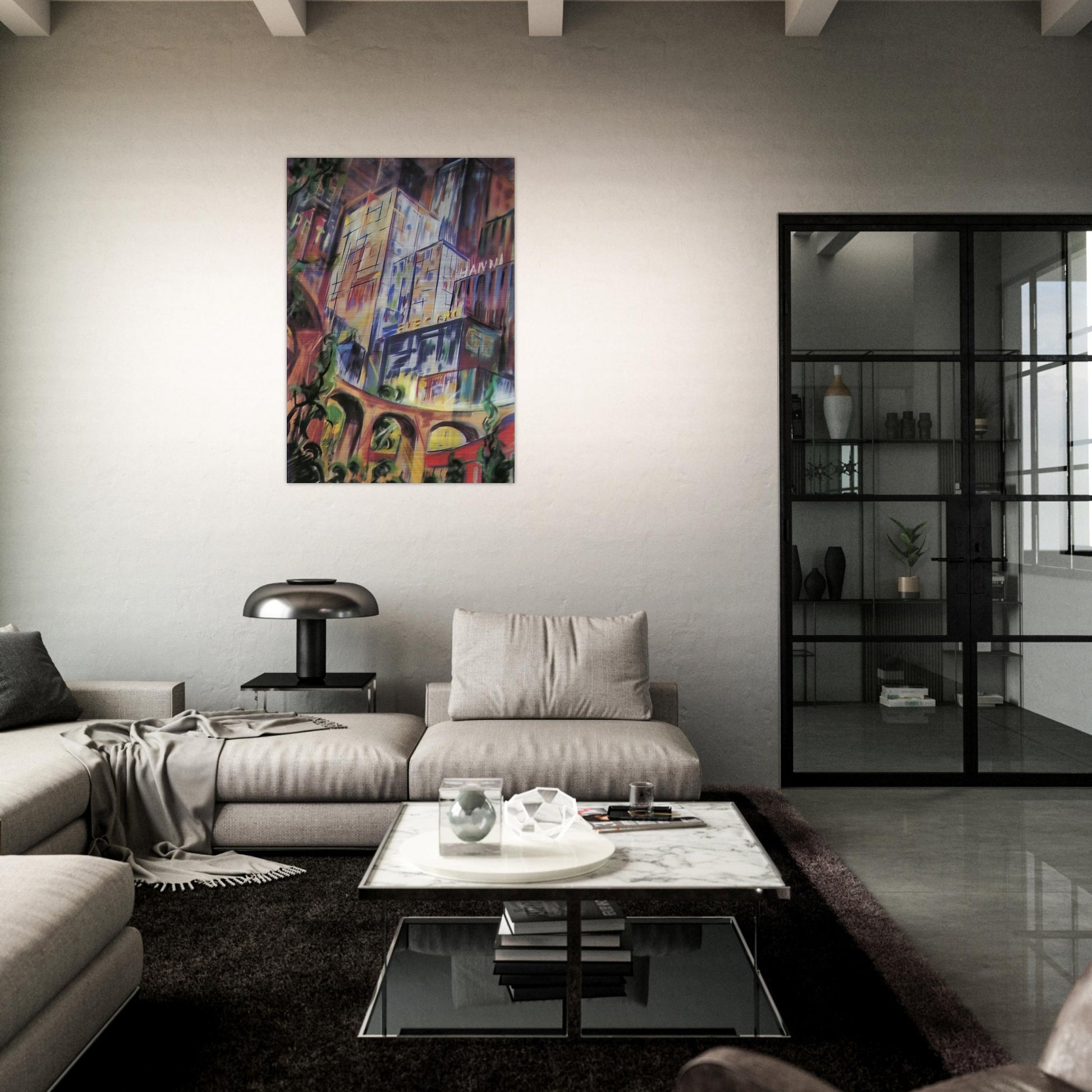 Untitled - Expressionism - Konrad Zuse Brushed Aluminum Print - 70x100 cm / 28x40 inches | Konrad Zuse Aluminum Print | Konrad Zuse Prints