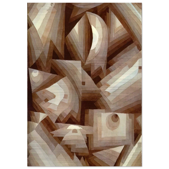 CRYSTAL 1921 - Paul Klee Brushed Aluminum Print - 70x100 cm / 28x40 inches | Paul Klee Aluminum Print | Paul Klee Prints