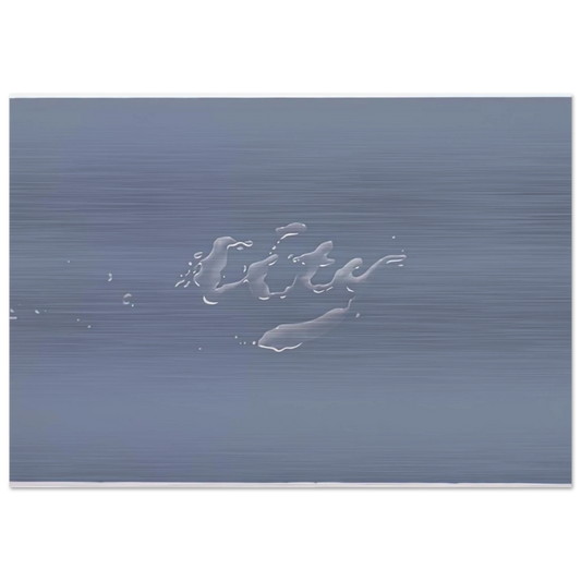 CITY 1969 - Edward Ruscha Brushed Aluminum Print - 70x100 cm / 28x40 inches | Edward Ruscha Aluminum Print | Edward Ruscha Prints