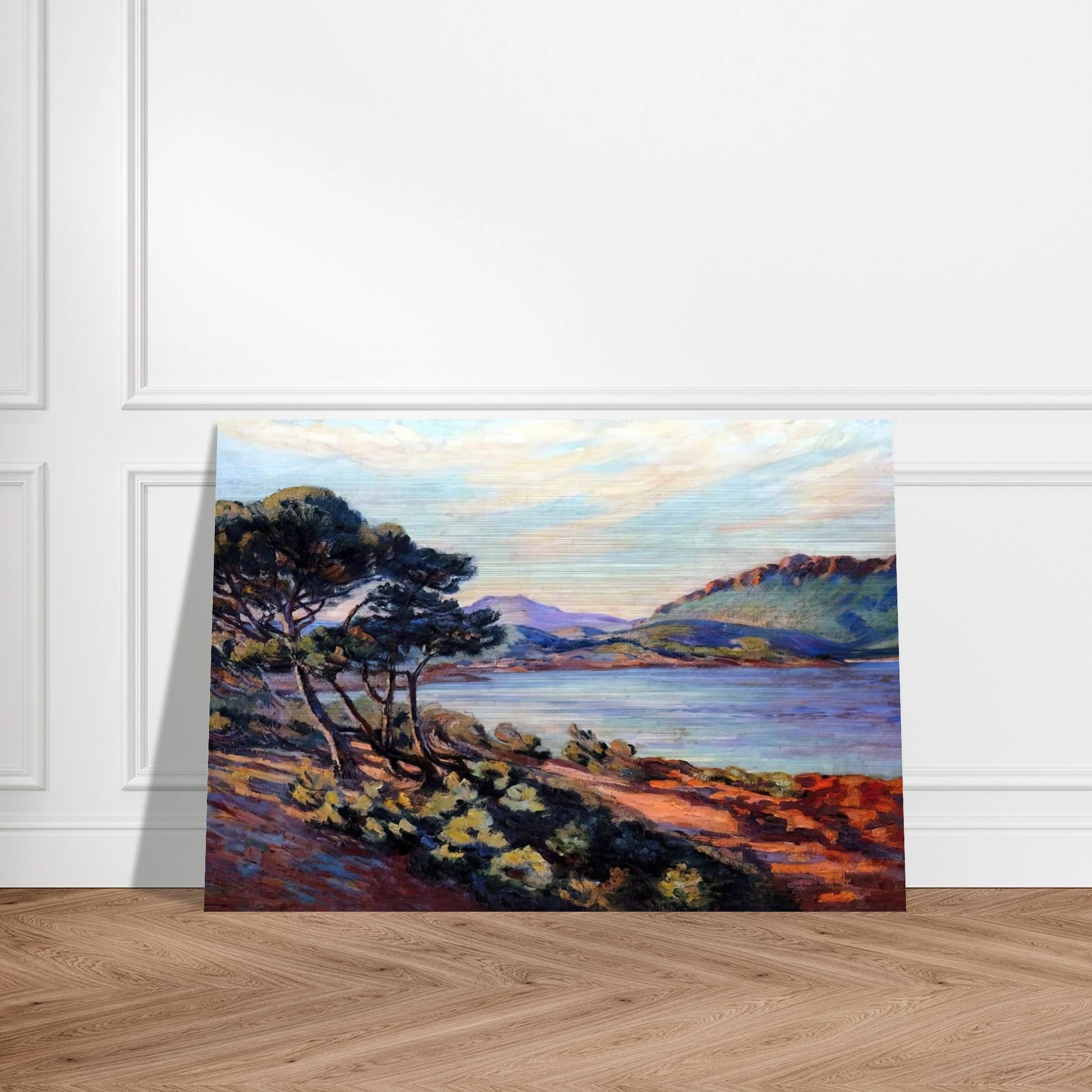 Agay Bay - 1910 - Armand Guillaumin Brushed Aluminum Print - 70x100 cm / 28x40 inches | Armand Guillaumin Aluminum Print | Armand Guillaumin Prints
