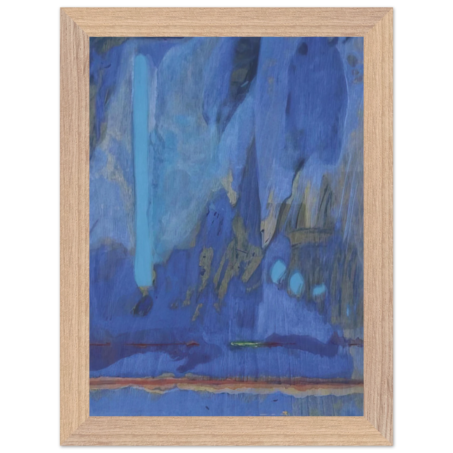 Helen Frankenthaler - Tales of Genji III - 1998 Wall art - 45x45 cm / 18x18 inches - Fine Art Poster-canvas - -