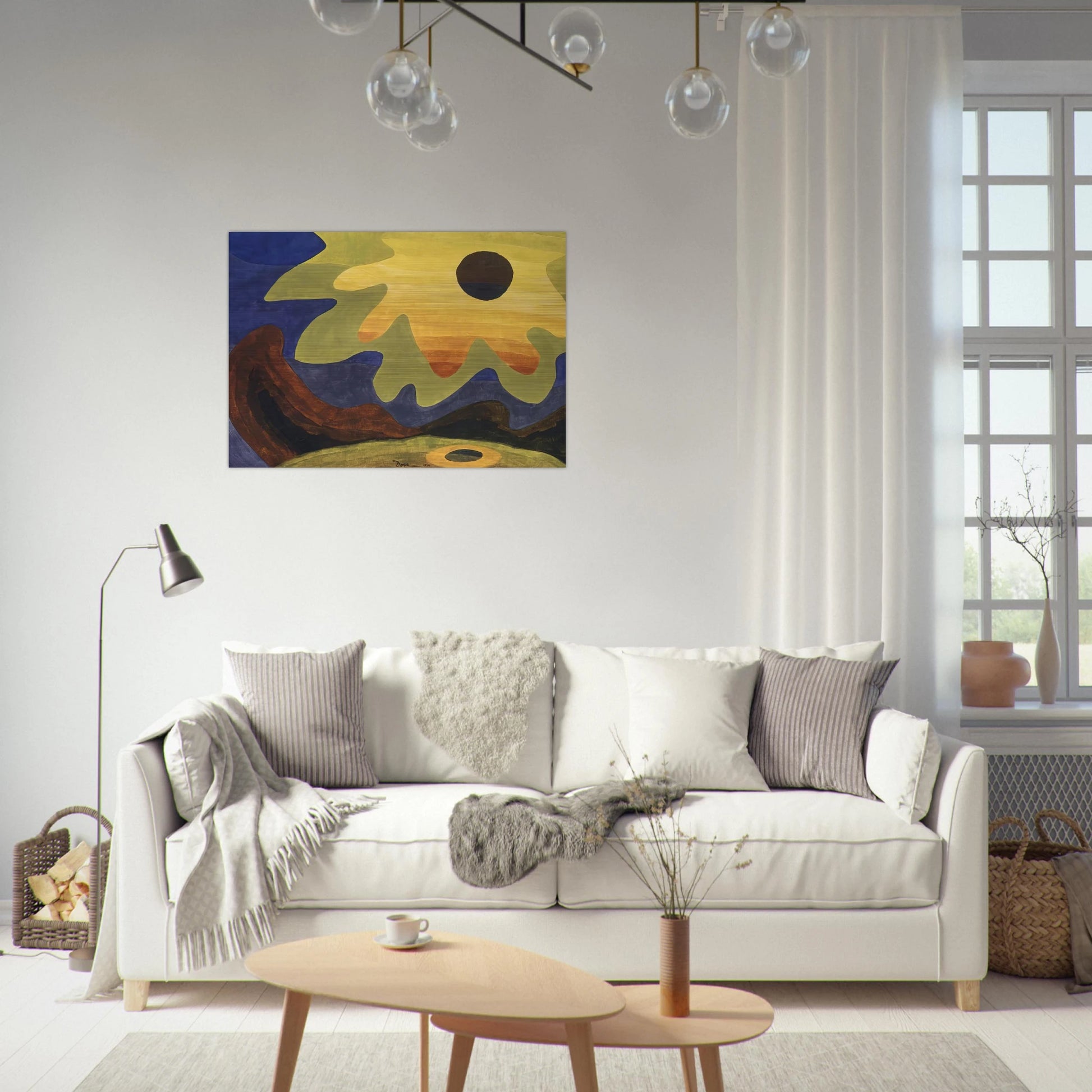 Sun - 1943 - Arthur Dove Brushed Aluminum Print - 70x100 cm / 28x40 inches | Arthur Dove Aluminum Print | Arthur Dove Prints