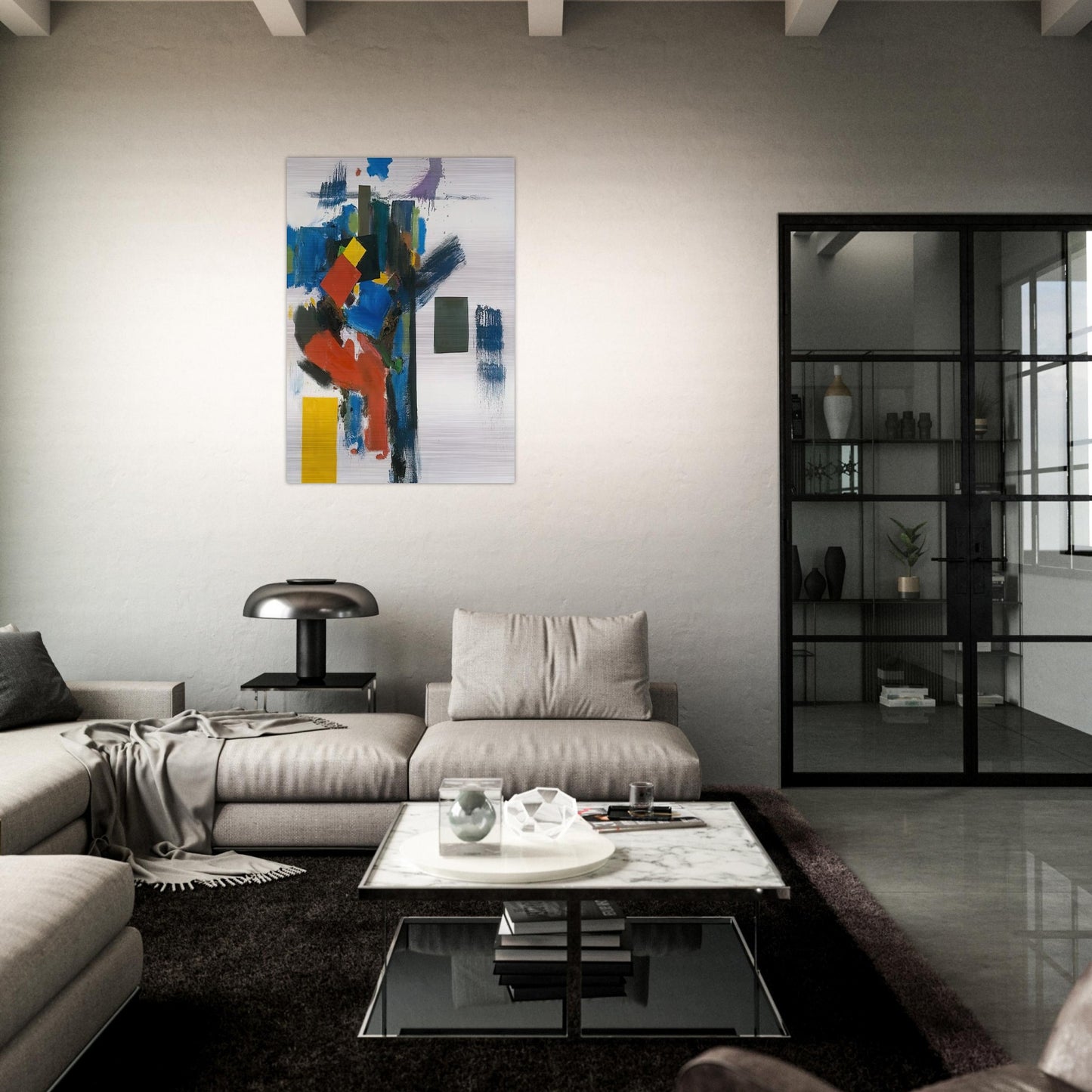 Heraldic Call - Hans Hofmann Brushed Aluminum Print - 70x100 cm / 28x40 inches | Hans Hofmann Aluminum Print | Hans Hofmann Prints