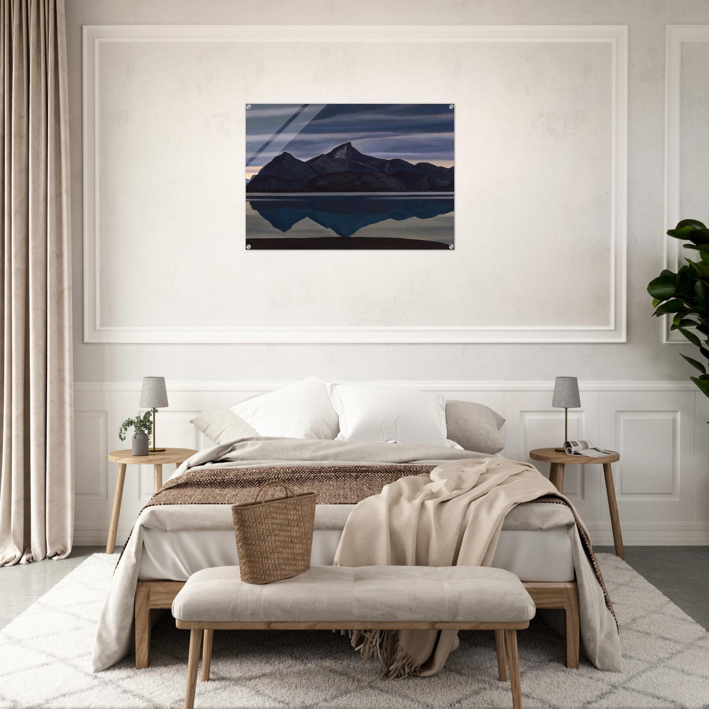 Mirrored Mountain, South Greenland - Rockwell Kent Acrylic Print - 70x100 cm / 28x40″ inches | Rockwell Kent Wall Art | Rockwell Kent Prints