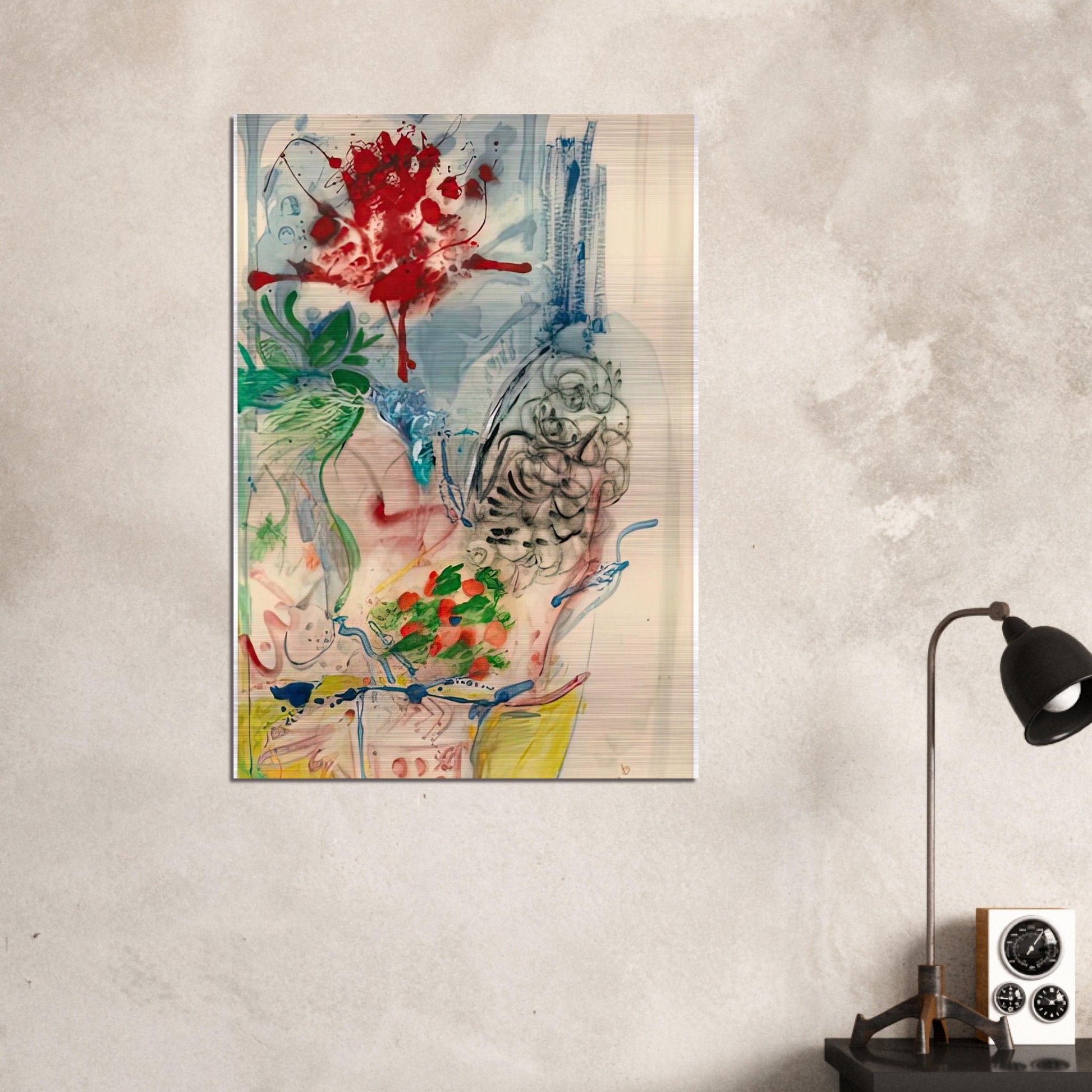L’Amour Toujours L’Amour, 1957- - Helen Frankenthaler Brushed Aluminum Print - 70x100 cm / 28x40 inches | Helen Frankenthaler Aluminum Print | Helen Frankenthaler Prints
