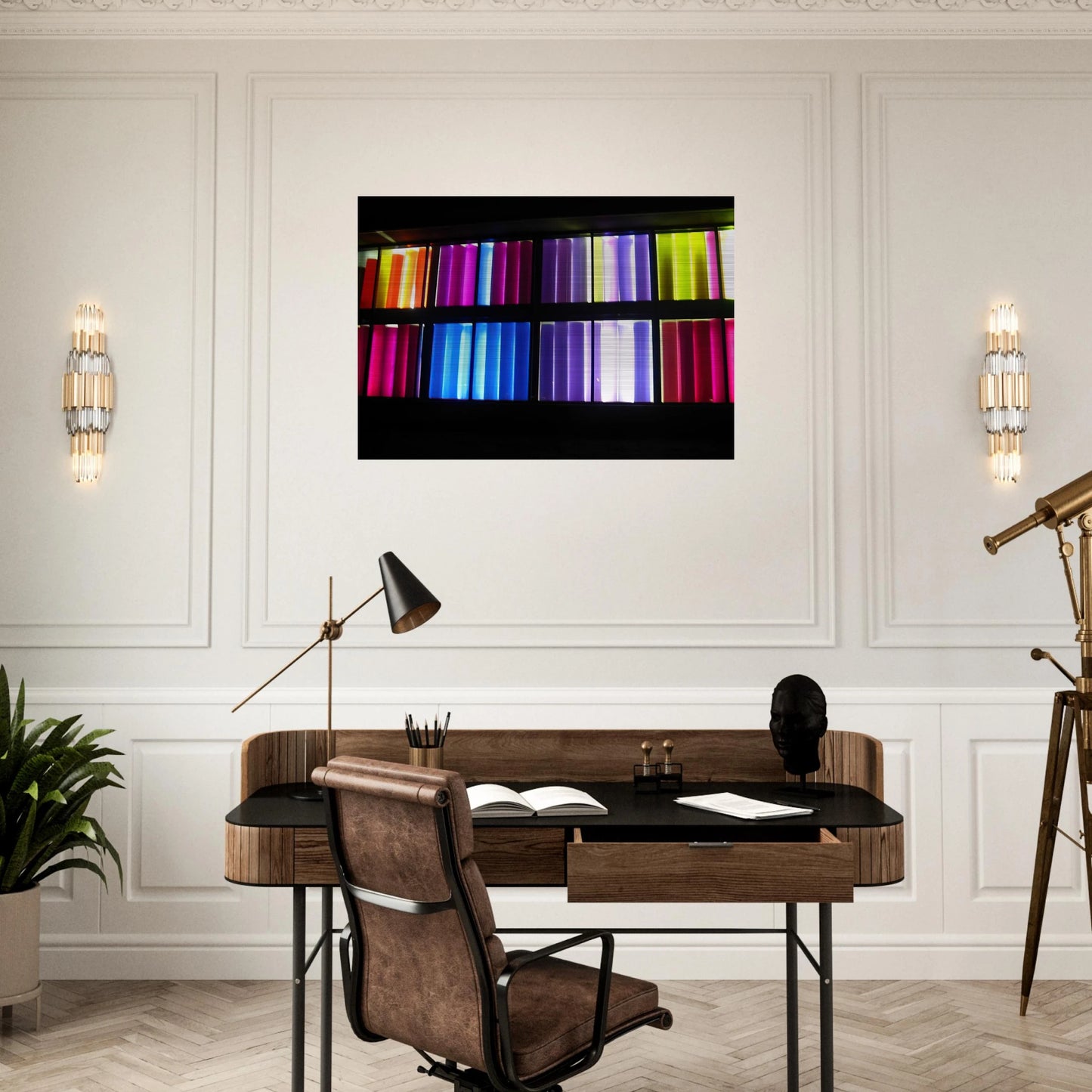 Sun Sonata - 1983 Williamsburg, Virginia, United States - Gene Davis Brushed Aluminum Print - 70x100 cm / 28x40 inches | Gene Davis Aluminum Print | Gene Davis Prints