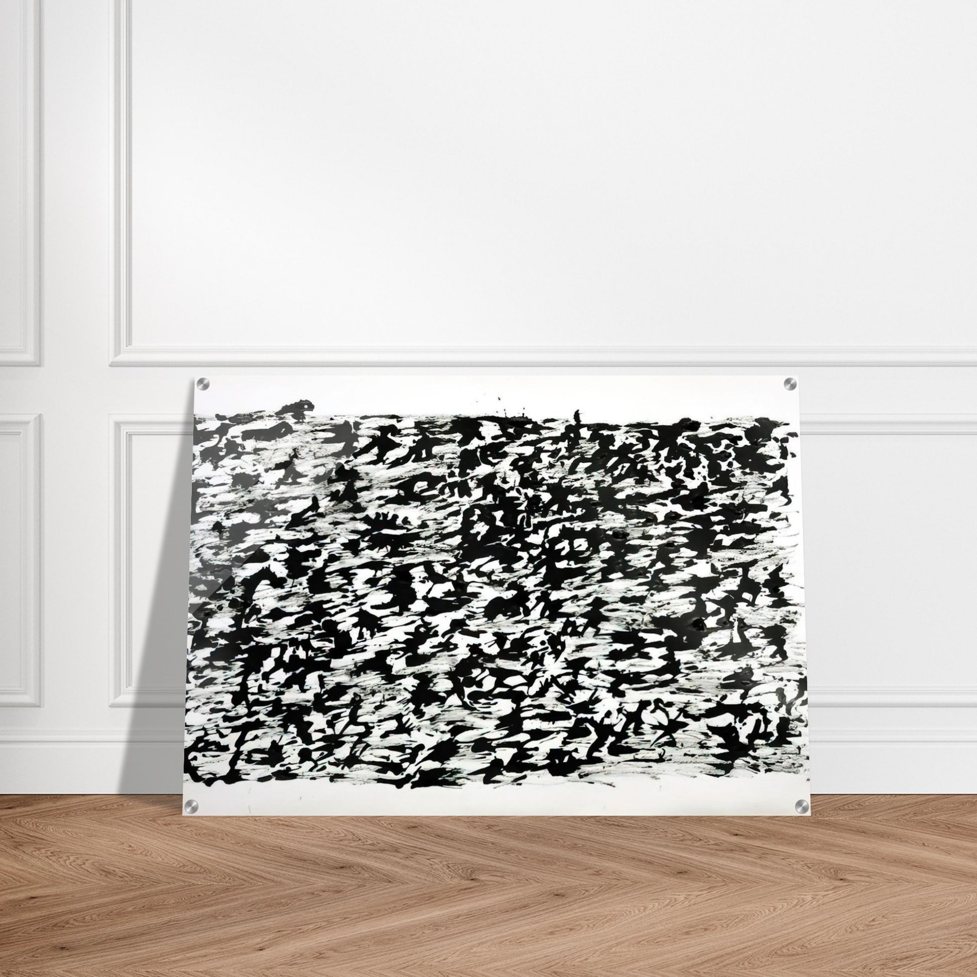 UNTITLED CHINESE INK DRAWING 1961 - Henri Michaux Acrylic Print - 70x100 cm / 28x40″ inches | Henri Michaux Wall Art | Henri Michaux Prints