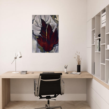 Pattern of Leaves - Georgia O'Keeffe Brushed Aluminum Print - 70x100 cm / 28x40 inches | Georgia O'Keeffe Aluminum Print | Georgia O'Keeffe Prints