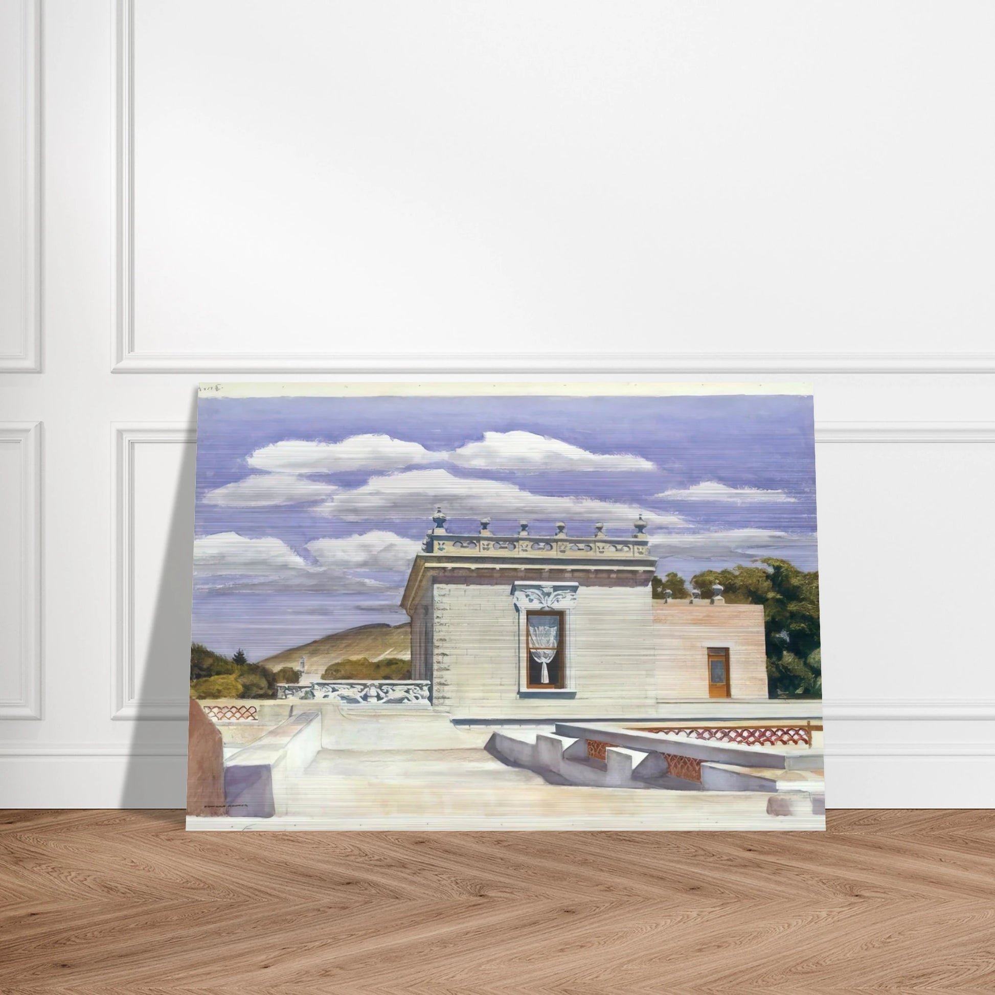 Saltillo Mansion - Edward Hopper Brushed Aluminum Print - 70x100 cm / 28x40 inches | Edward Hopper Aluminum Print | Edward Hopper Prints