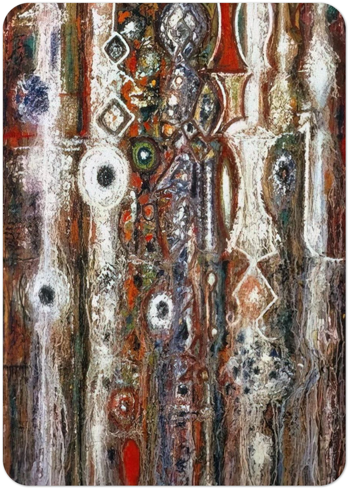 Illumination Gothic - 1958 By Richard Pousette-Dart Pack of 10 Post Cards | Richard Pousette-Dart Post Cards | A6 (10.5 x 14.8 cm) - 4.1 x 5.8 inches