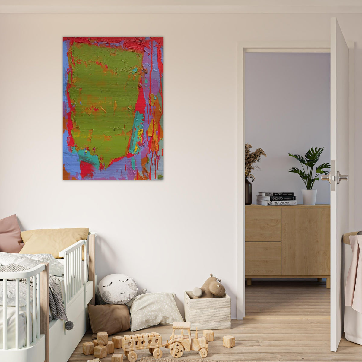 21.1.75 - 1975 - John Hoyland Brushed Aluminum Print - 70x100 cm / 28x40 inches | John Hoyland Aluminum Print | John Hoyland Prints