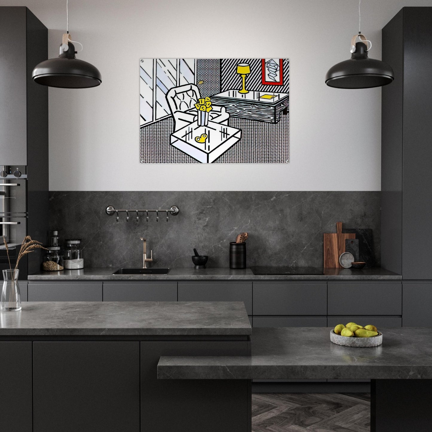 THE DEN 1990 - Roy Lichtenstein Acrylic Print - 70x100 cm / 28x40″ inches
