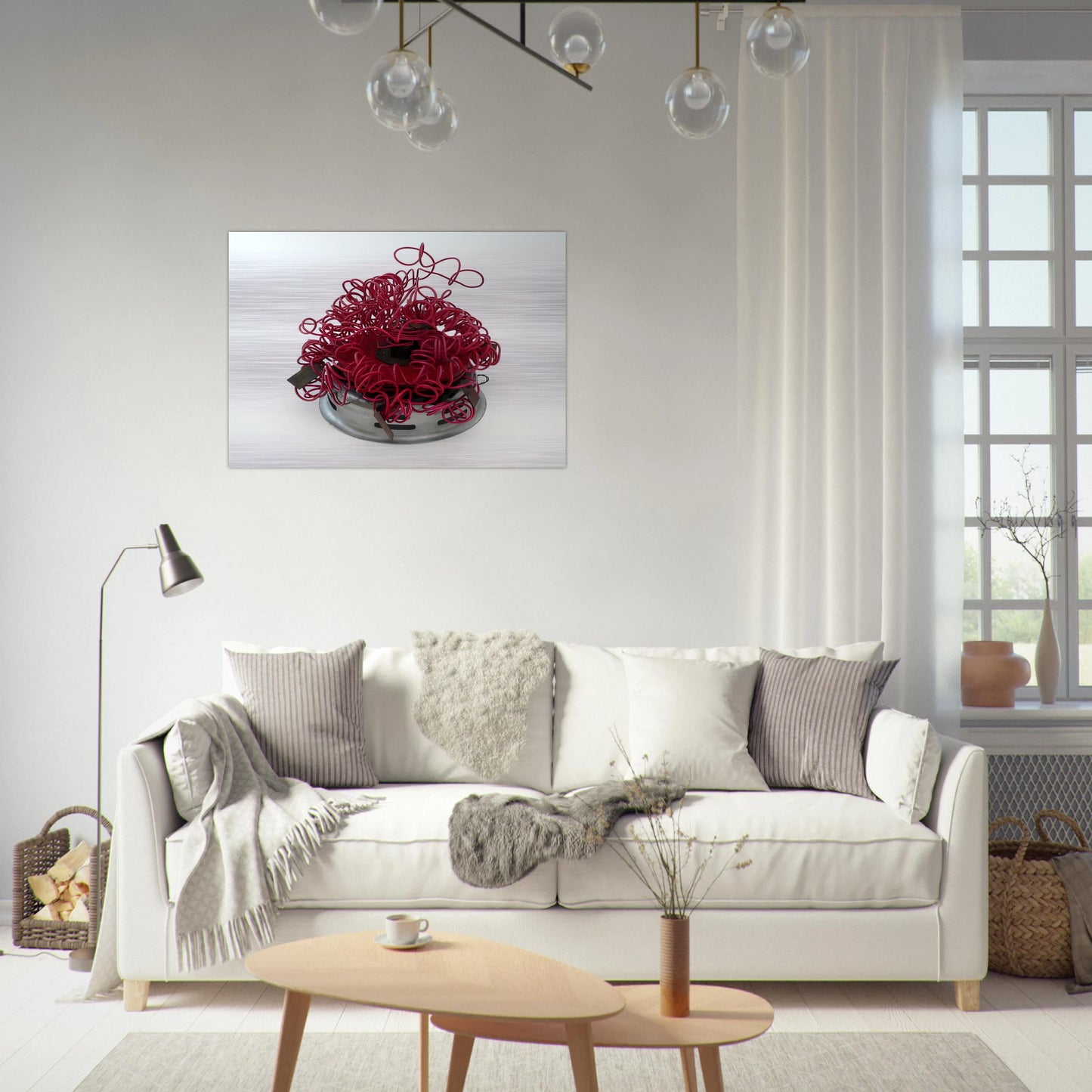 Bichito 8922 - 1989 - Gego Brushed Aluminum Print - 70x100 cm / 28x40 inches | Gego Aluminum Print | Gego Prints