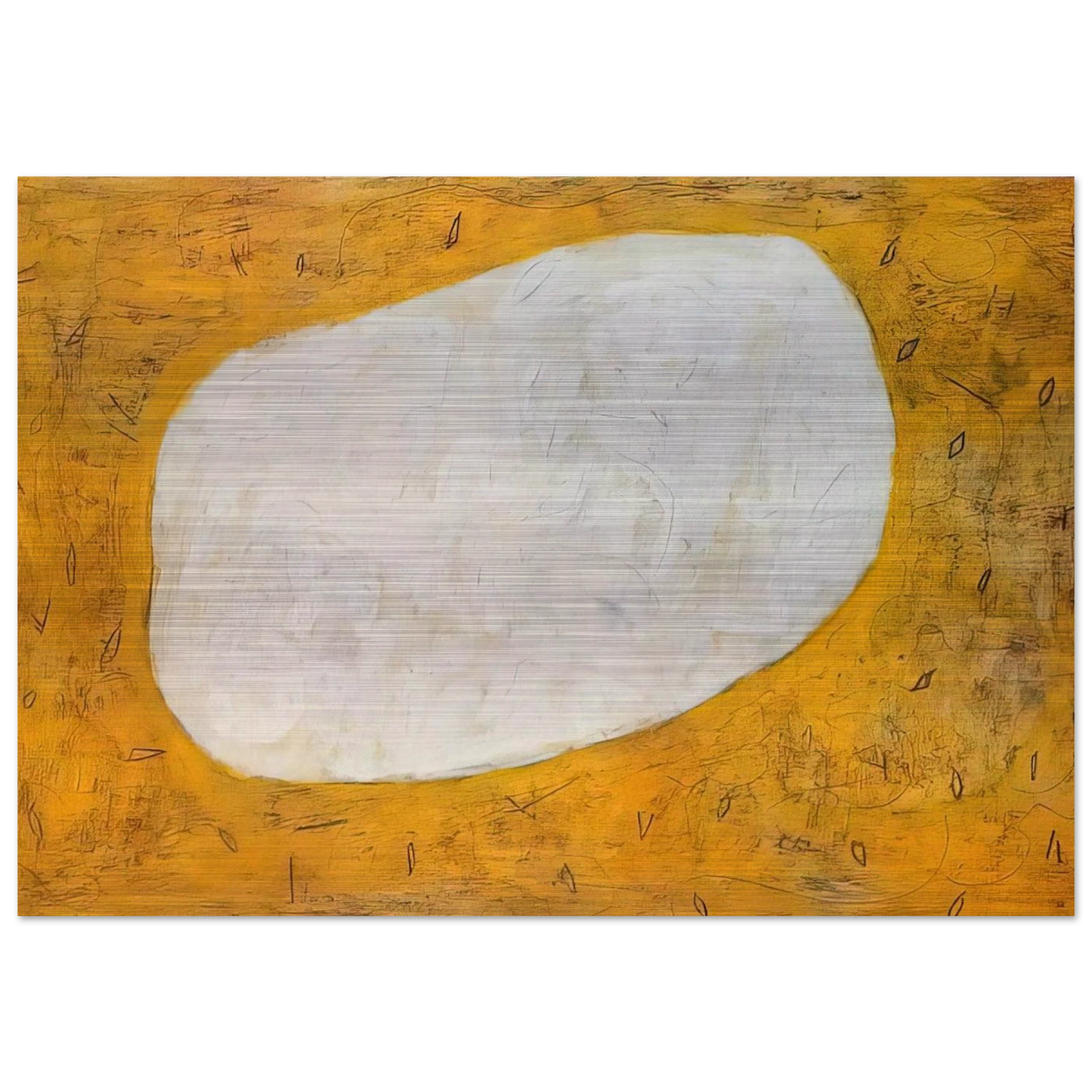 Homage to Dubuffet I - 1952 - Gene Davis Brushed Aluminum Print - 70x100 cm / 28x40 inches | Gene Davis Aluminum Print | Gene Davis Prints