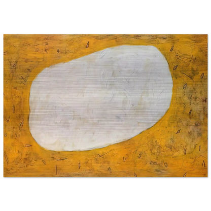 Homage to Dubuffet I - 1952 - Gene Davis Brushed Aluminum Print - 70x100 cm / 28x40 inches | Gene Davis Aluminum Print | Gene Davis Prints