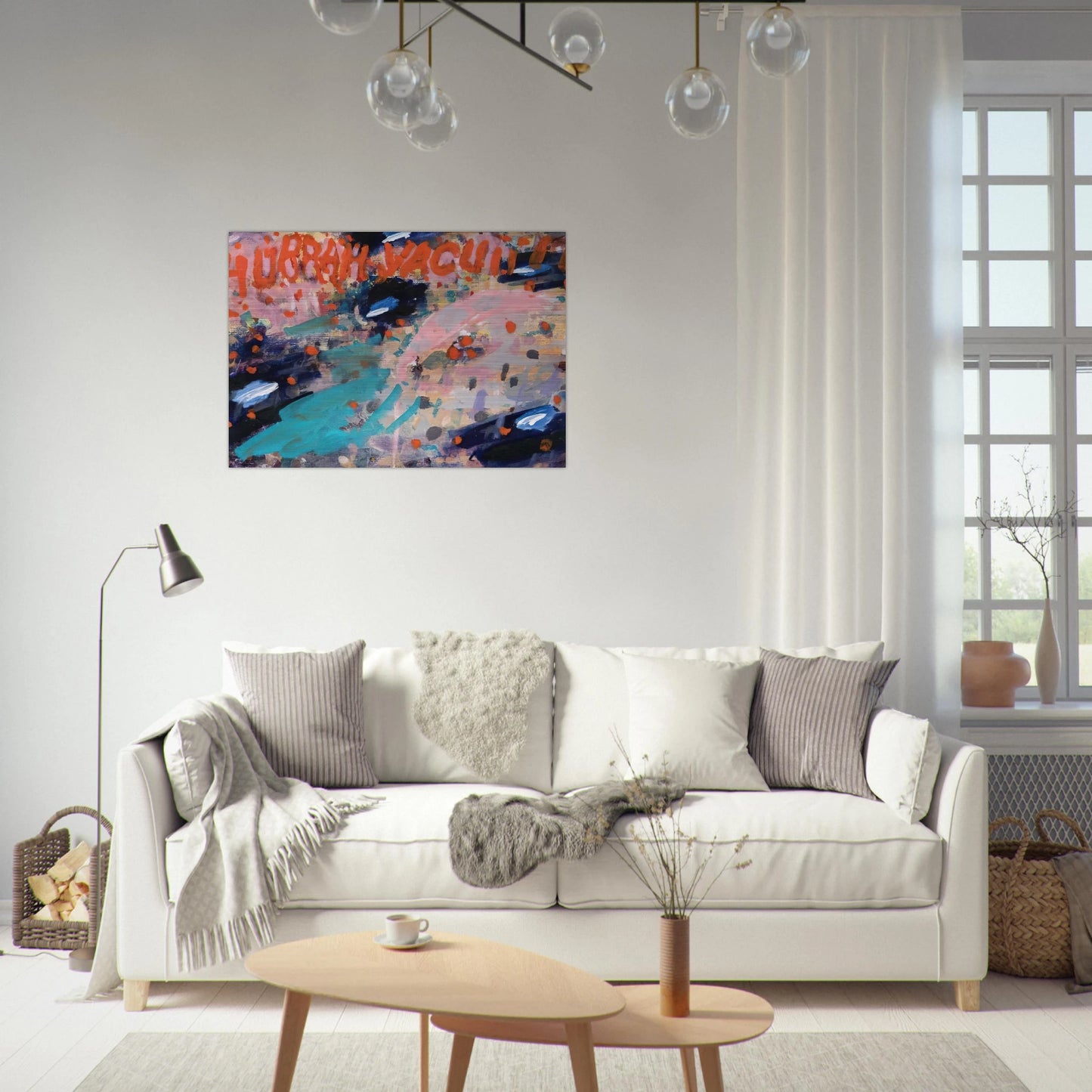 Hurrah Vacuii!! - 1988 - Paul Thek Brushed Aluminum Print - 70x100 cm / 28x40 inches | Paul Thek Aluminum Print | Paul Thek Prints